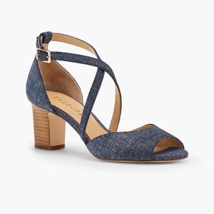 Talbots Dark Denim Gisela Heel Size 8